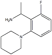 1-[2-fluoro-6-(piperidin-1-yl)phenyl]ethan-1-amine Struktur