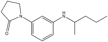 1-[3-(pentan-2-ylamino)phenyl]pyrrolidin-2-one Struktur