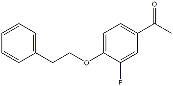 1-[3-fluoro-4-(2-phenylethoxy)phenyl]ethan-1-one Struktur