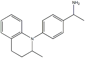 1-[4-(2-methyl-1,2,3,4-tetrahydroquinolin-1-yl)phenyl]ethan-1-amine Struktur