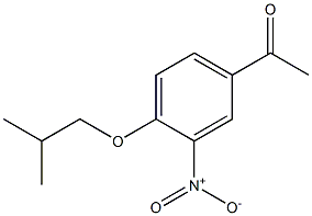 1-[4-(2-methylpropoxy)-3-nitrophenyl]ethan-1-one Struktur