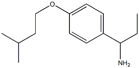 1-[4-(3-methylbutoxy)phenyl]propan-1-amine Struktur