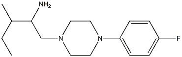 1-[4-(4-fluorophenyl)piperazin-1-yl]-3-methylpentan-2-amine Struktur