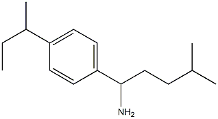 1-[4-(butan-2-yl)phenyl]-4-methylpentan-1-amine Struktur