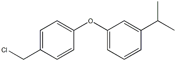 1-[4-(chloromethyl)phenoxy]-3-(propan-2-yl)benzene Struktur