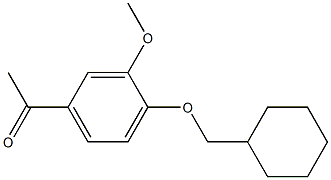 1-[4-(cyclohexylmethoxy)-3-methoxyphenyl]ethan-1-one Struktur