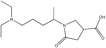 1-[4-(diethylamino)-1-methylbutyl]-5-oxopyrrolidine-3-carboxylic acid Struktur