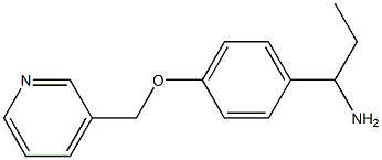 1-[4-(pyridin-3-ylmethoxy)phenyl]propan-1-amine Struktur