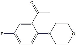 1-[5-fluoro-2-(morpholin-4-yl)phenyl]ethan-1-one Struktur