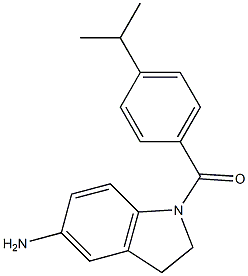 1-{[4-(propan-2-yl)phenyl]carbonyl}-2,3-dihydro-1H-indol-5-amine Struktur