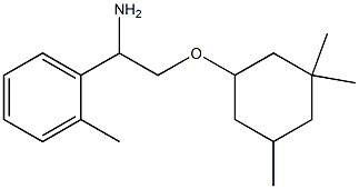 1-{1-amino-2-[(3,3,5-trimethylcyclohexyl)oxy]ethyl}-2-methylbenzene Struktur