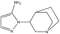 1-{1-azabicyclo[2.2.2]octan-3-yl}-1H-pyrazol-5-amine Struktur