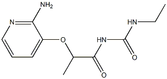 1-{2-[(2-aminopyridin-3-yl)oxy]propanoyl}-3-ethylurea Struktur