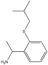 1-{2-[(2-methylpropyl)sulfanyl]phenyl}ethan-1-amine Struktur