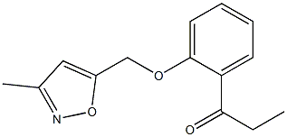 1-{2-[(3-methyl-1,2-oxazol-5-yl)methoxy]phenyl}propan-1-one Struktur