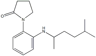 1-{2-[(5-methylhexan-2-yl)amino]phenyl}pyrrolidin-2-one Struktur