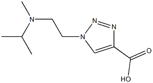 1-{2-[methyl(propan-2-yl)amino]ethyl}-1H-1,2,3-triazole-4-carboxylic acid Struktur