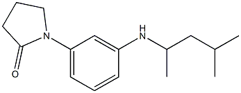 1-{3-[(4-methylpentan-2-yl)amino]phenyl}pyrrolidin-2-one Struktur