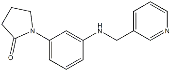 1-{3-[(pyridin-3-ylmethyl)amino]phenyl}pyrrolidin-2-one Struktur