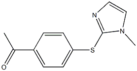 1-{4-[(1-methyl-1H-imidazol-2-yl)sulfanyl]phenyl}ethan-1-one Struktur