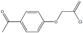 1-{4-[(2-chloroprop-2-enyl)oxy]phenyl}ethanone Struktur