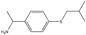 1-{4-[(2-methylpropyl)sulfanyl]phenyl}ethan-1-amine Struktur