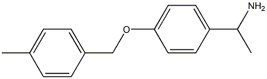 1-{4-[(4-methylbenzyl)oxy]phenyl}ethanamine Struktur