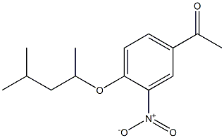 1-{4-[(4-methylpentan-2-yl)oxy]-3-nitrophenyl}ethan-1-one Struktur