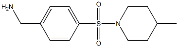 1-{4-[(4-methylpiperidin-1-yl)sulfonyl]phenyl}methanamine Struktur