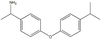 1-{4-[4-(propan-2-yl)phenoxy]phenyl}ethan-1-amine Struktur