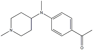 1-{4-[methyl(1-methylpiperidin-4-yl)amino]phenyl}ethan-1-one Struktur