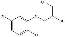 1-amino-3-(2,5-dichlorophenoxy)propan-2-ol Struktur