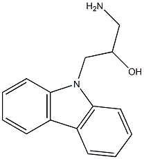 1-amino-3-(9H-carbazol-9-yl)propan-2-ol Struktur