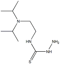 1-amino-3-{2-[bis(propan-2-yl)amino]ethyl}thiourea Struktur