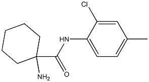 1-amino-N-(2-chloro-4-methylphenyl)cyclohexane-1-carboxamide Struktur