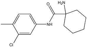 1-amino-N-(3-chloro-4-methylphenyl)cyclohexane-1-carboxamide Struktur