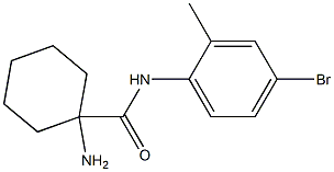 1-amino-N-(4-bromo-2-methylphenyl)cyclohexanecarboxamide Struktur