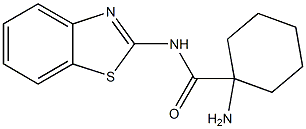 1-amino-N-1,3-benzothiazol-2-ylcyclohexanecarboxamide Struktur