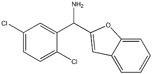 1-benzofuran-2-yl(2,5-dichlorophenyl)methanamine Struktur