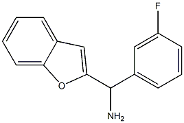 1-benzofuran-2-yl(3-fluorophenyl)methanamine Struktur