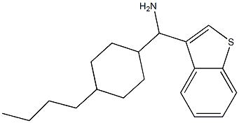 1-benzothiophen-3-yl(4-butylcyclohexyl)methanamine Struktur