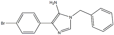 1-benzyl-4-(4-bromophenyl)-1H-imidazol-5-amine Struktur