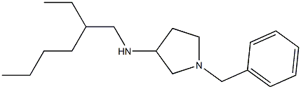 1-benzyl-N-(2-ethylhexyl)pyrrolidin-3-amine Struktur