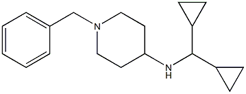 1-benzyl-N-(dicyclopropylmethyl)piperidin-4-amine Struktur