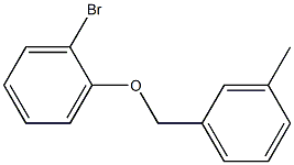 1-bromo-2-[(3-methylphenyl)methoxy]benzene Struktur