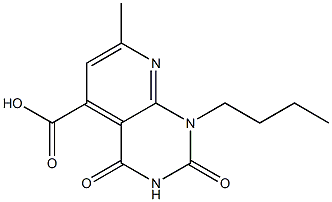 1-butyl-7-methyl-2,4-dioxo-1H,2H,3H,4H-pyrido[2,3-d]pyrimidine-5-carboxylic acid Struktur