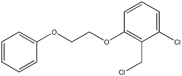 1-chloro-2-(chloromethyl)-3-(2-phenoxyethoxy)benzene Struktur