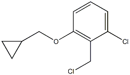 1-chloro-2-(chloromethyl)-3-(cyclopropylmethoxy)benzene Struktur