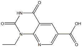 1-ethyl-2,4-dioxo-1H,2H,3H,4H-pyrido[2,3-d]pyrimidine-6-carboxylic acid Struktur