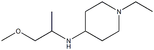 1-ethyl-N-(1-methoxypropan-2-yl)piperidin-4-amine Struktur